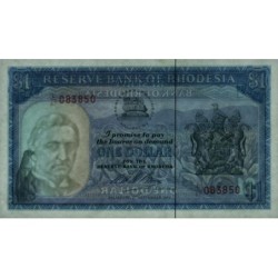 Rhodésie - Pick 30j - 1 dollar - Série L/67 - 02/09/1974 - Etat : NEUF