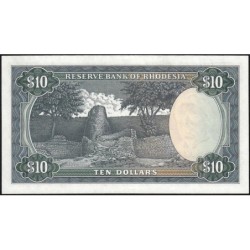 Rhodésie - Pick 33f - 10 dollars - Série J/21 - 15/12/1973 - Etat : SUP