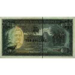 Rhodésie - Pick 33f - 10 dollars - Série J/21 - 15/12/1973 - Etat : SUP