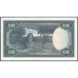 Rhodésie - Pick 33h - 10 dollars - Série J/35 - 19/11/1975 - Etat : SUP
