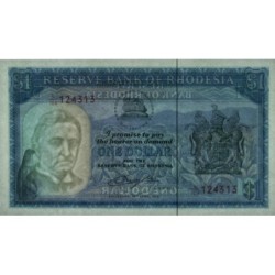 Rhodésie - Pick 34c - 1 dollar - Série L/104 - 18/04/1978 - Etat : NEUF