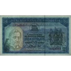 Rhodésie - Pick 34c - 1 dollar - Série L/104 - 18/04/1978 - Etat : NEUF