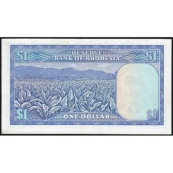 Rhodésie - Pick 34c - 1 dollar - Série L/111 - 18/04/1978 - Etat : SUP à SUP+