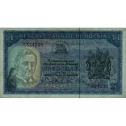 Rhodésie - Pick 34c - 1 dollar - Série L/111 - 18/04/1978 - Etat : SUP à SUP+