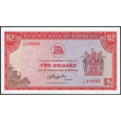 Rhodésie - Pick 35c - 2 dollars - Série K/143 - 20/01/1975 - Etat : NEUF