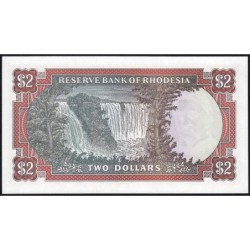Rhodésie - Pick 35c - 2 dollars - Série K/147 - 20/01/1975 - Etat : NEUF