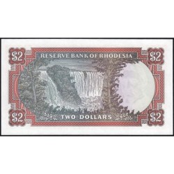 Rhodésie - Pick 35c - 2 dollars - Série K/147 - 20/01/1975 - Etat : NEUF