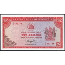 Rhodésie - Pick 35c - 2 dollars - Série K/147 - 20/01/1975 - Etat : NEUF