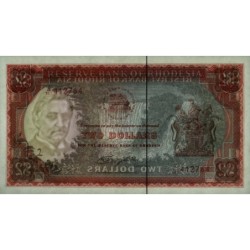 Rhodésie - Pick 35c - 2 dollars - Série K/147 - 20/01/1975 - Etat : NEUF