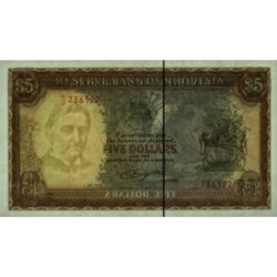 Rhodésie - Pick 36a - 5 dollars - Série M/12 - 01/03/1976 - Etat : NEUF