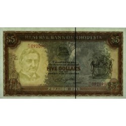 Rhodésie - Pick 36a - 5 dollars - Série M/13 - 01/03/1976 - Etat : NEUF
