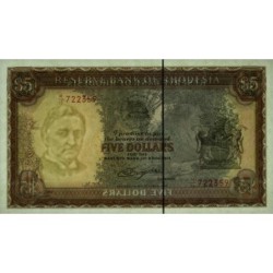Rhodésie - Pick 36b - 5 dollars - Série M/15 - 20/10/1978 - Etat : NEUF