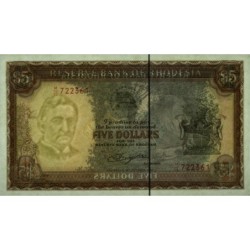 Rhodésie - Pick 36b - 5 dollars - Série M/15 - 20/10/1978 - Etat : NEUF