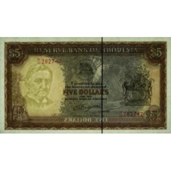Rhodésie - Pick 36b - 5 dollars - Série M/19 - 20/10/1978 - Etat : NEUF