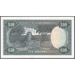 Rhodésie - Pick 37a - 10 dollars - Série J/42 - 01/03/1976 - Etat : NEUF