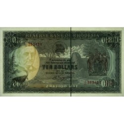 Rhodésie - Pick 37a - 10 dollars - Série J/42 - 01/03/1976 - Etat : NEUF