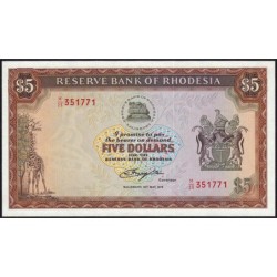 Rhodésie - Pick 40 - 5 dollars - Série M/23 - 15/05/1979 - Etat : SPL