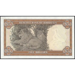 Rhodésie - Pick 40 - 5 dollars - Série M/23 - 15/05/1979 - Etat : SPL
