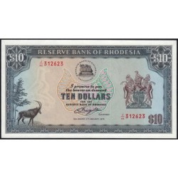 Rhodésie - Pick 41 - 10 dollars - Série J/46 - 02/01/1979 - Etat : NEUF