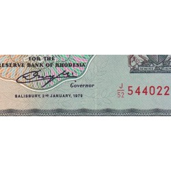 Rhodésie - Pick 41 - 10 dollars - Série J/52 - 02/01/1979 - Etat : SPL+