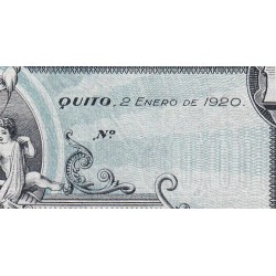 Equateur - Pick S 254 - 100 sucres - Série F - 02/01/1920 - Etat : SPL+