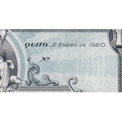 Equateur - Pick S 254 - 100 sucres - Série F - 02/01/1920 - Etat : SPL