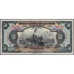 Equateur - Pick 94a - 50 sucres - Série II - 19/03/1943 - Etat : NEUF