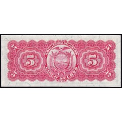 Equateur - Pick 98c_1 - 5 sucres - Série AAA - 31/5/1954 - Etat : NEUF