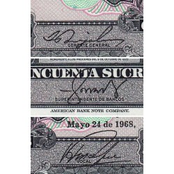 Equateur - Pick 104a_1 - 50 sucres - Série TM - 24/05/1968 - Etat : NEUF
