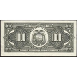 Equateur - Pick 107a_7 - 1'000 sucres - Série QF - 20/09/1973 - Etat : SUP