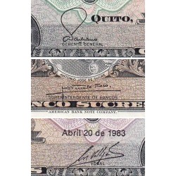 Equateur - Pick 108b_2c - 5 sucres - Série HY - 20/04/1983 - Etat : NEUF