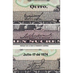 Equateur - Pick 118a_2 - 100 sucres - Série UG - 17/07/1974 - Etat : NEUF