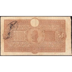 Credito Agricolo Industriale Sardo - Pick S 927 - 50 lire - Série A/L - 01/03/1874 - Etat : TB+