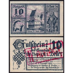 Autriche - Notgeld - St-Veit-im-Mühlhreis - 10 heller - Type g - 25/04/1920 - Etat : pr.NEUF