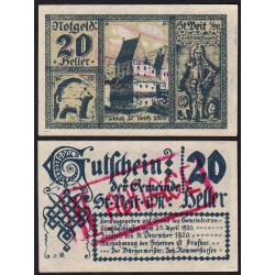 Autriche - Notgeld - St-Veit-im-Mühlhreis - 20 heller - Type f - 25/04/1920 - Etat : pr.NEUF