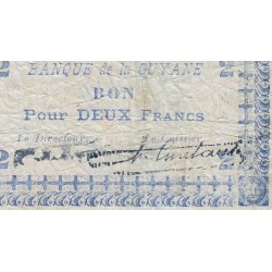 Guyane Française - Pick 11C_1 - 2 francs - 1945 - Etat : TB