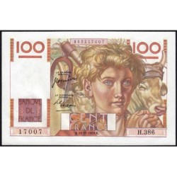 F 28-28 - 16/11/1950 - 100 francs - Jeune Paysan - Série H.386 - Etat : SPL