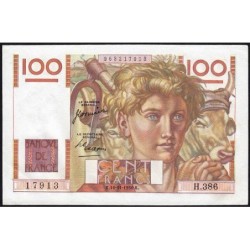 F 28-28 - 16/11/1950 - 100 francs - Jeune Paysan - Série H.386 - Etat : SUP+