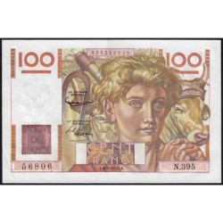 F 28-29 - 06/09/1951 - 100 francs - Jeune Paysan - Série N.395 - Etat : SPL