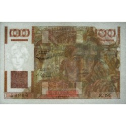 F 28-29 - 06/09/1951 - 100 francs - Jeune Paysan - Série N.395 - Etat : SPL