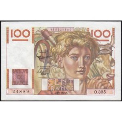 F 28-29 - 06/09/1951 - 100 francs - Jeune Paysan - Série O.395 - Etat : SUP