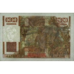 F 28-29 - 06/09/1951 - 100 francs - Jeune Paysan - Série O.395 - Etat : SUP