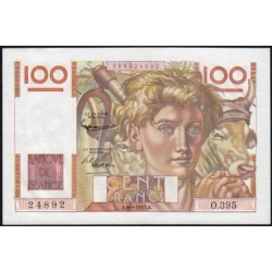 F 28-29 - 06/09/1951 - 100 francs - Jeune Paysan - Série O.395 - Etat : SPL