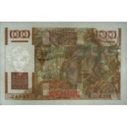 F 28-29 - 06/09/1951 - 100 francs - Jeune Paysan - Série O.395 - Etat : SPL