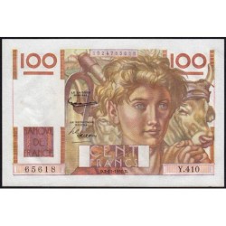 F 28-30 - 02/11/1951 - 100 francs - Jeune Paysan - Série Y.410 - Etat : SUP+