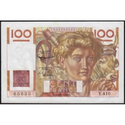 F 28-30 - 02/11/1951 - 100 francs - Jeune Paysan - Série Y.410 - Etat : SPL
