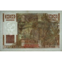 F 28-30 - 02/11/1951 - 100 francs - Jeune Paysan - Série Y.410 - Etat : SPL