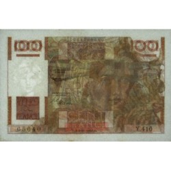 F 28-30 - 02/11/1951 - 100 francs - Jeune Paysan - Série Y.410 - Etat : SPL