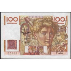 F 28-30 - 02/11/1951 - 100 francs - Jeune Paysan - Série Y.410 - Etat : SPL