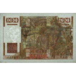 F 28-30 - 02/11/1951 - 100 francs - Jeune Paysan - Série Y.410 - Etat : SPL